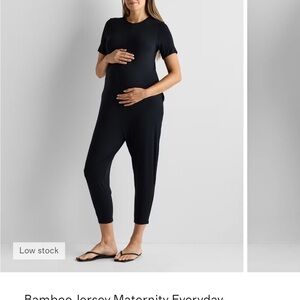 Quince Black Bamboo Jumpsuit